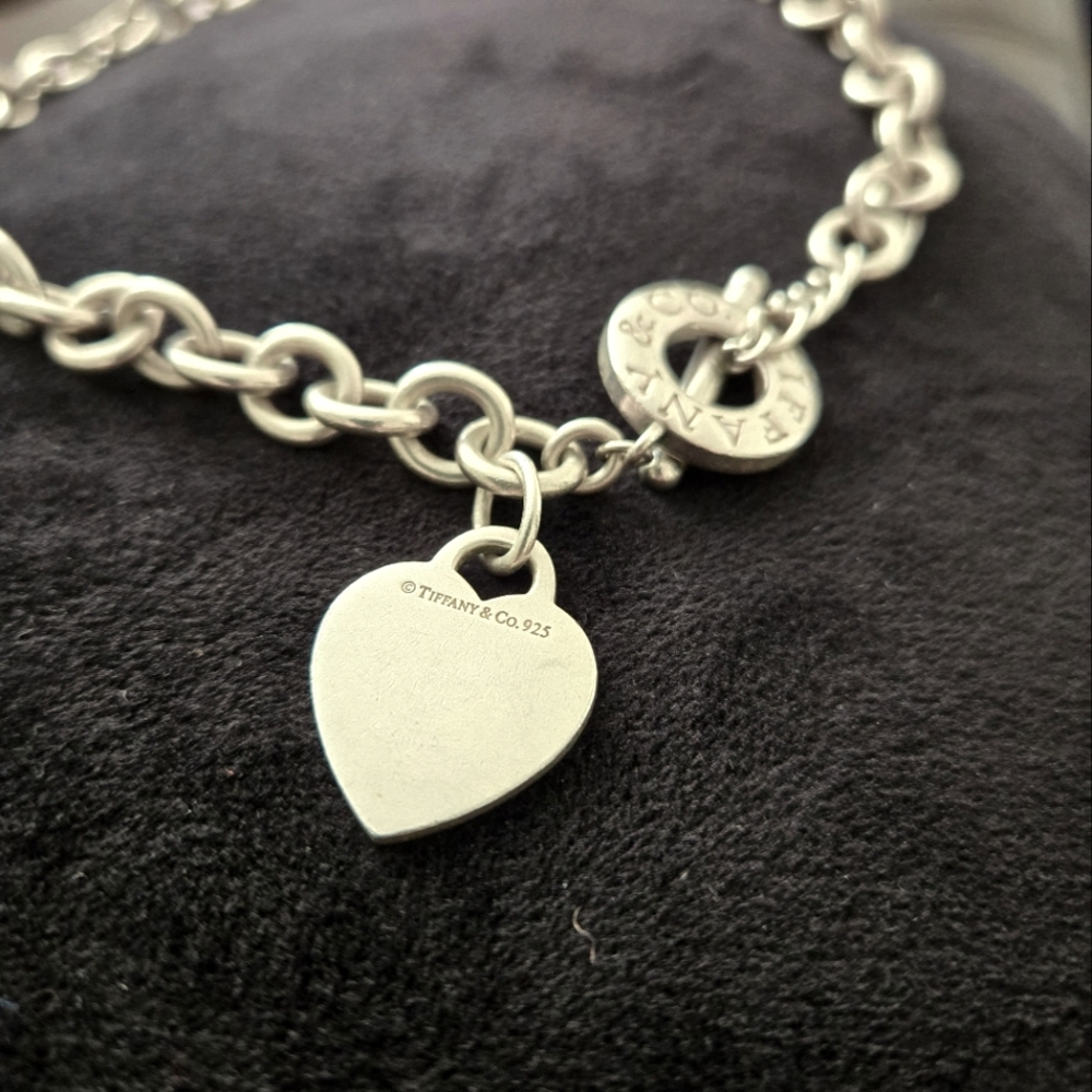 Vintage Tiffany & Co Heart Choker Necklace